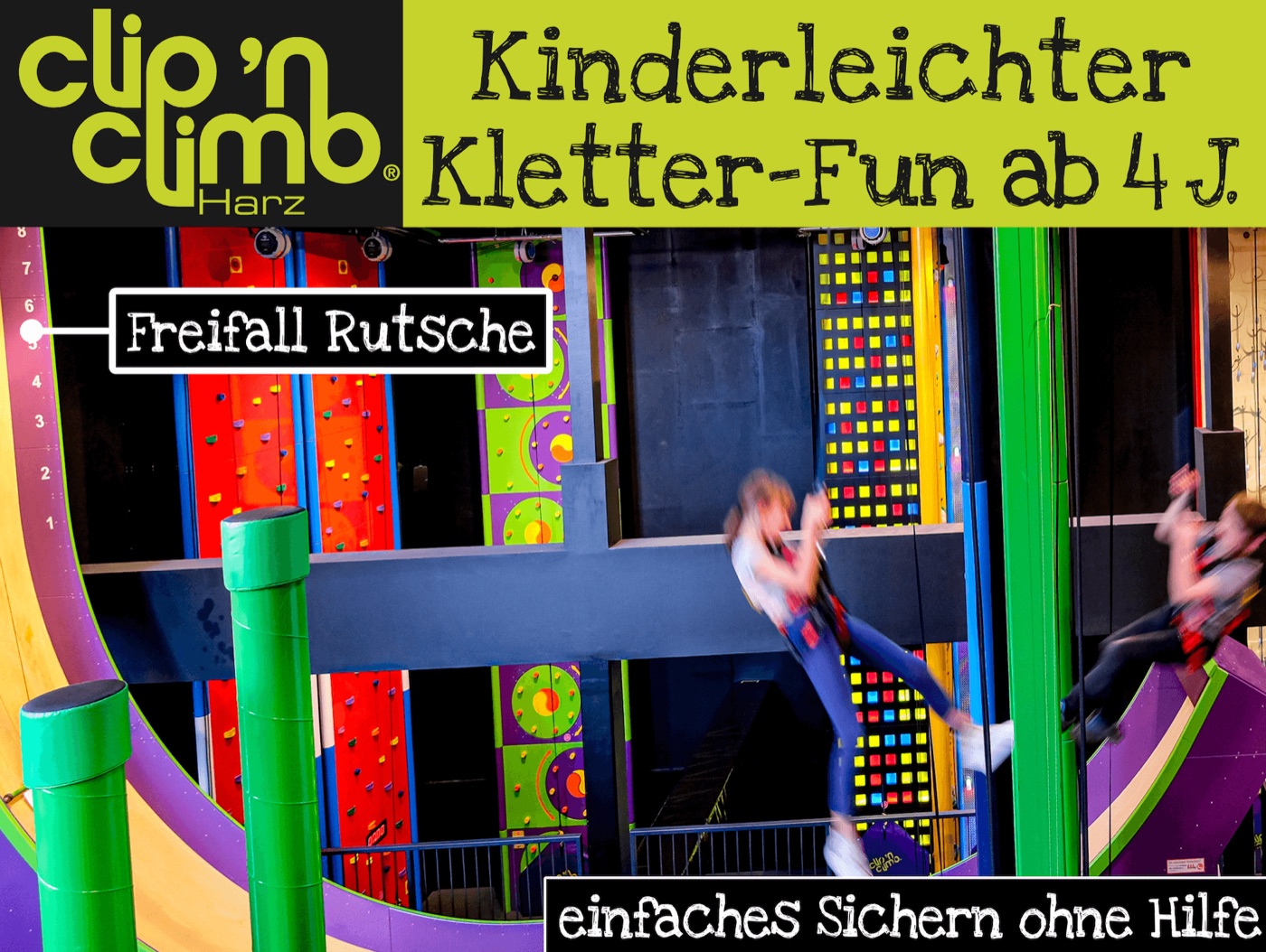 Kinderleichter Kletterspaß im Clip 'n Climb Harz Bad Sachsa